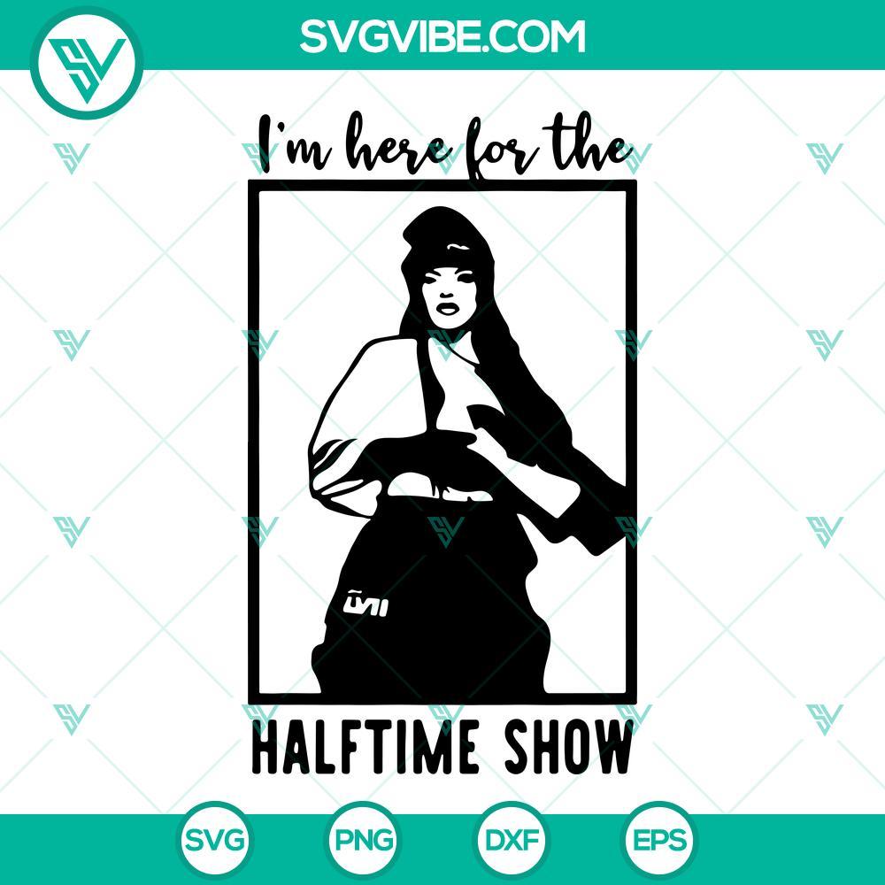 rihanna super bowl 2023 svg i m here for the halftime show svg rihanna super bowl sunday svg png dxf eps 4 mockup