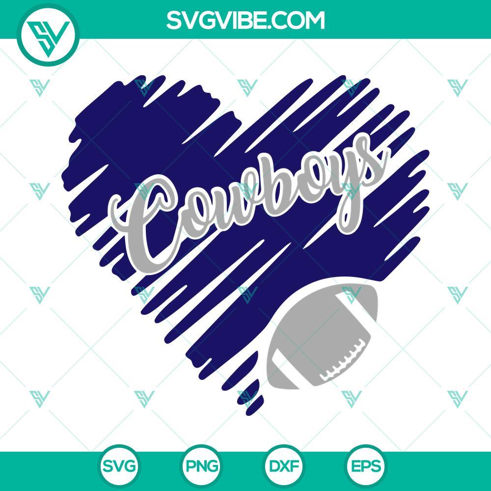 dallas cowboys heart svg cowboys football svg nfl team svg png dxf eps files for cricut 8 mockup