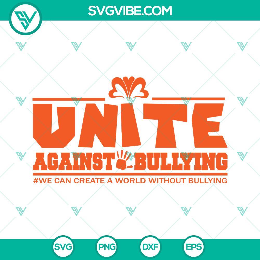 unite against bullying svg unity day svg stop bullying svg anti bullying svg 9 mockup