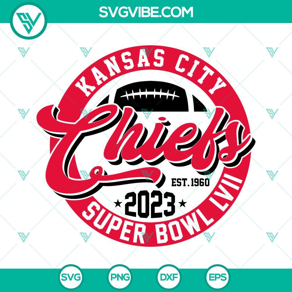 chiefs 2023 super bowl lvii svg kansas city chiefs est 1960 svg super bowl lvii svg 7 mockup