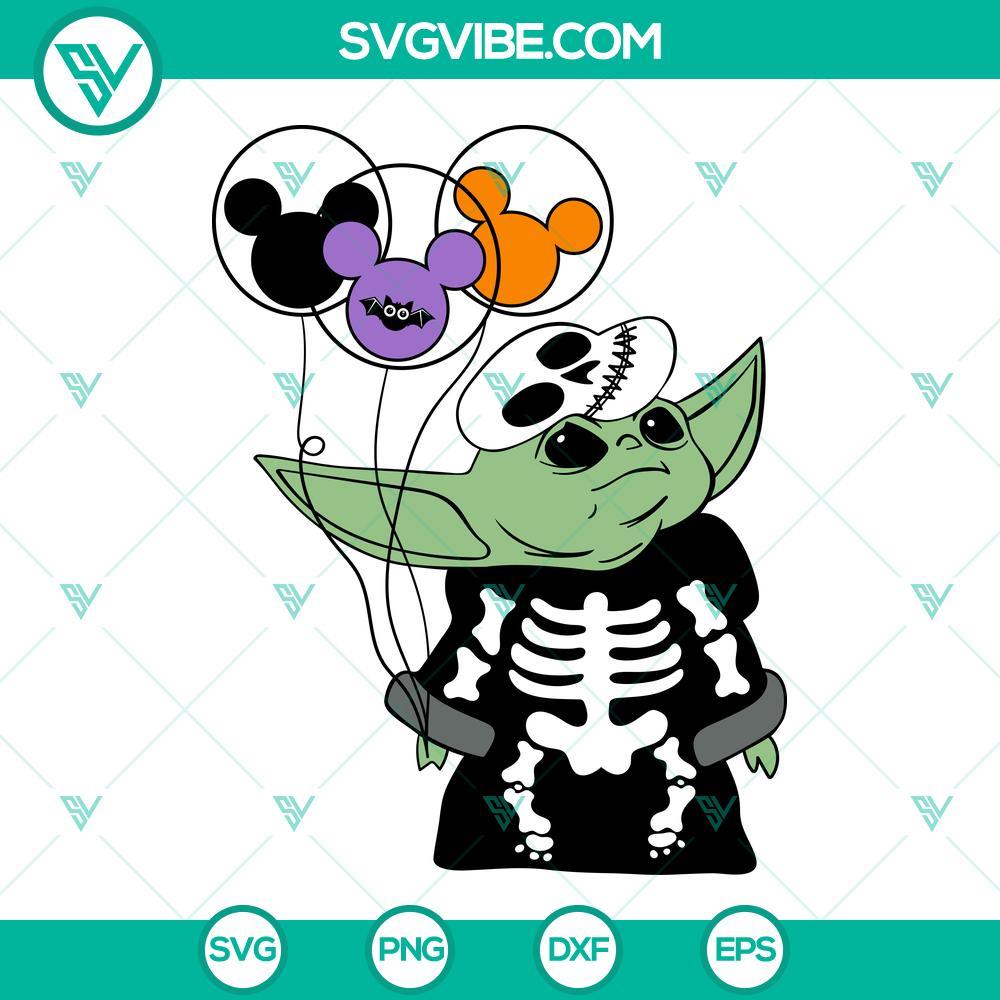 star wars halloween svg bundle spooky svg trick or treat svg baby yoda skeleton svg png dxf eps 10 mockup