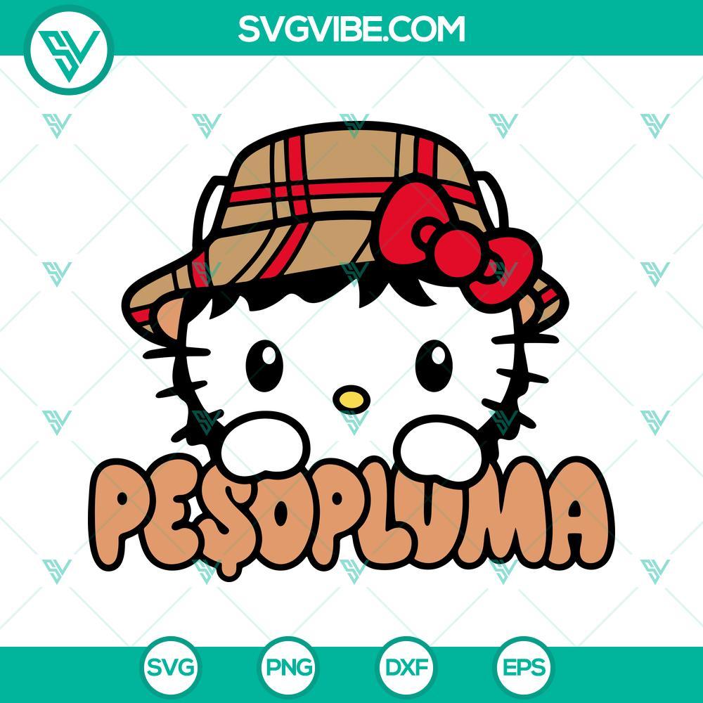 hello kitty peso pluma svg funny peso pluma kitty cat svg png dxf eps digital download 1 mockup