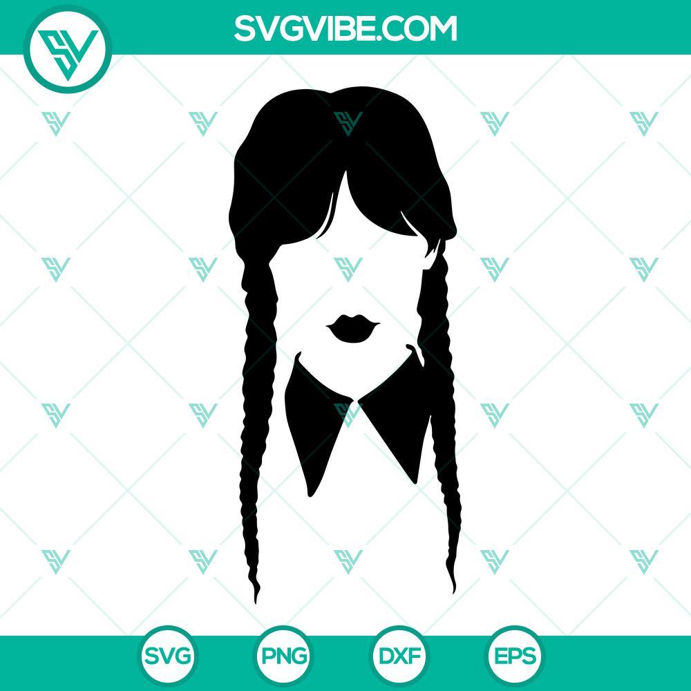 wednesday addams svg jenna ortega svg png dxf eps instant download 6 mockup