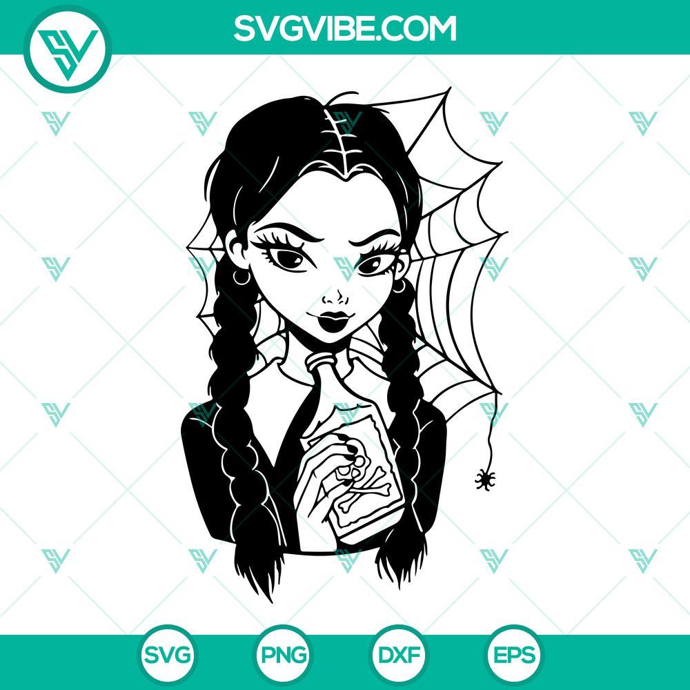 wednesday addams poison svg addams family svg png dxf eps cut files 6 mockup