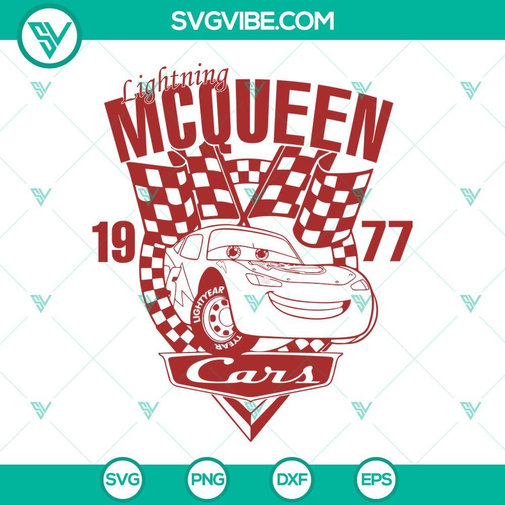 lightning mcqueen cars 1977 svg disney pixar cars svg png dxf eps digital download file 5 mockup