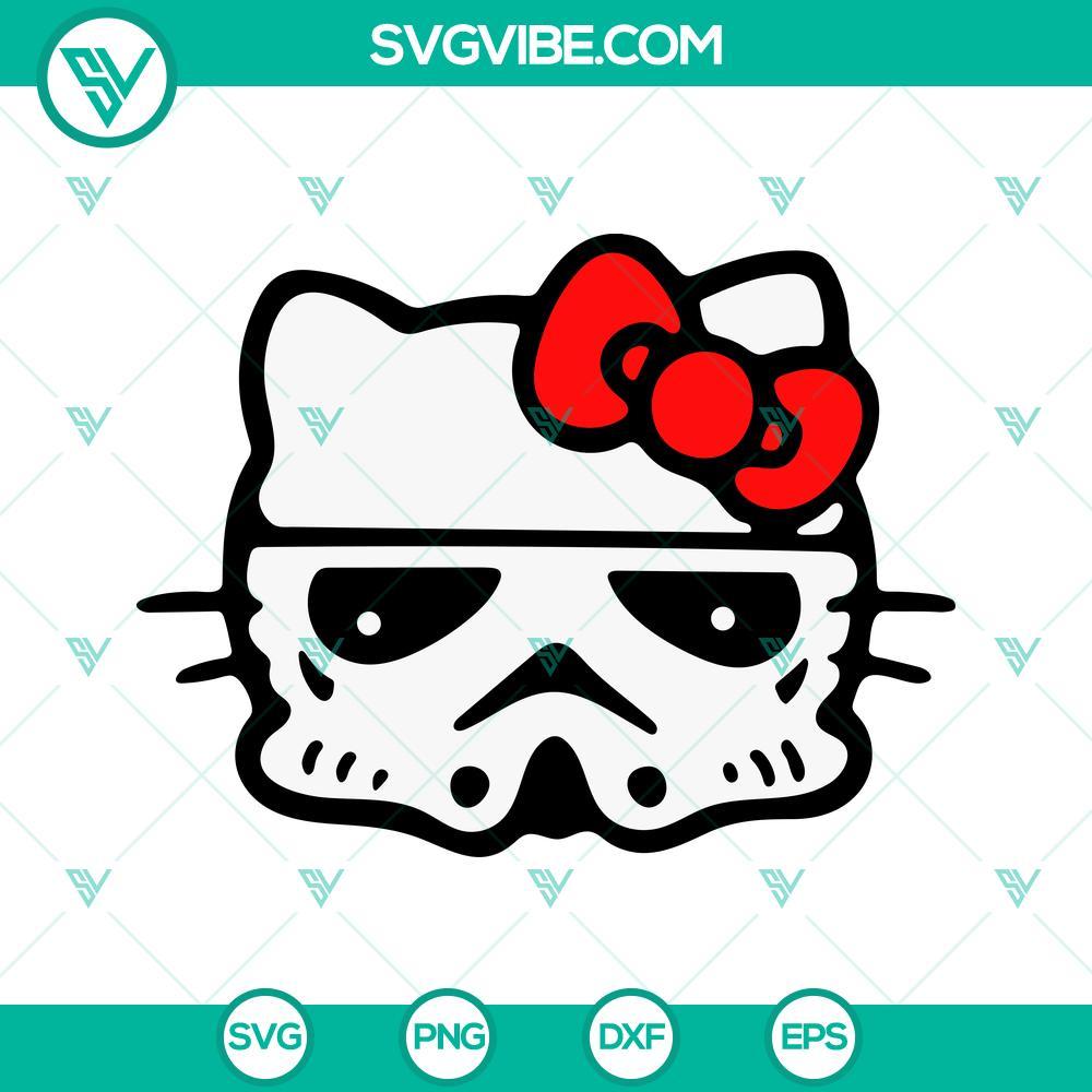 hello kitty stormtrooper svg kitty cat star wars svg png dxf eps digital files 7 mockup