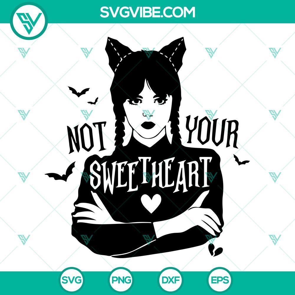 not your sweetheart svg wednesday valentines svg png dxf eps files 2 mockup