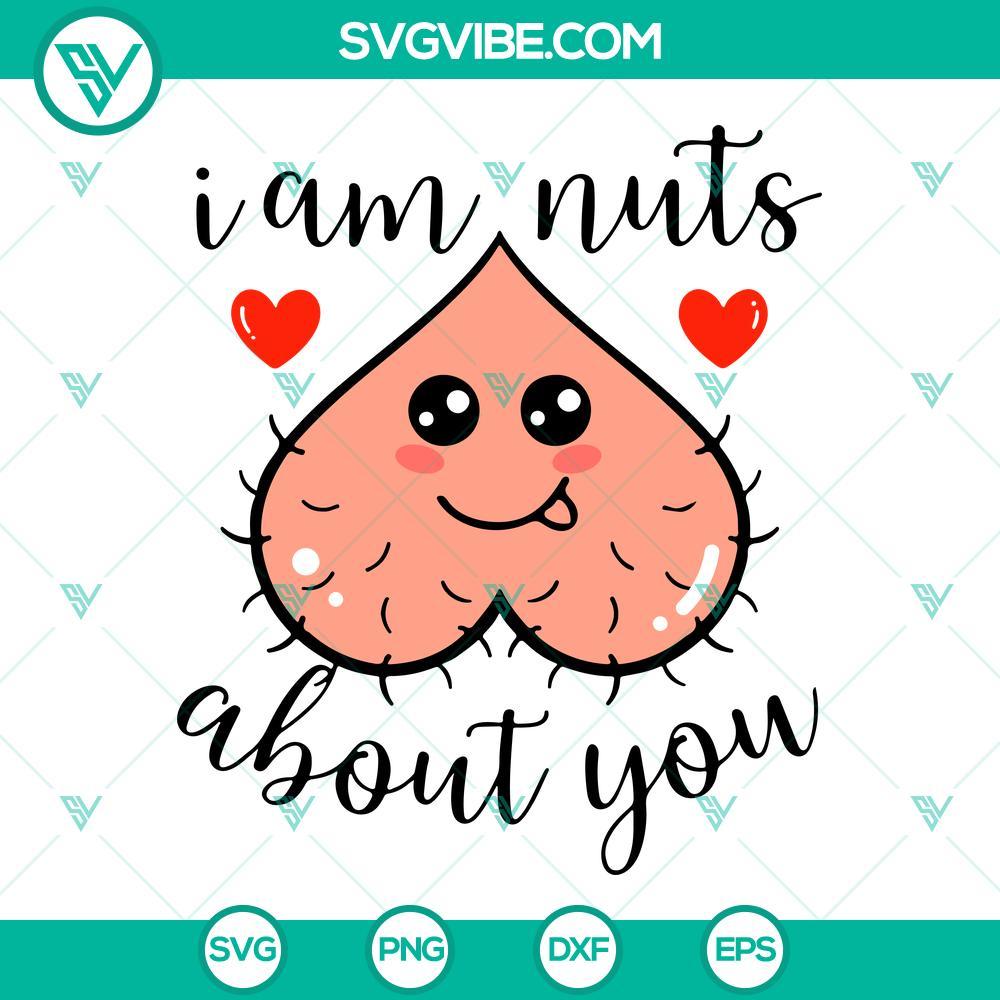 i am nuts about you svg naughty valentines svg adult humor svg funny valentines day svg files for cricut 9 mockup