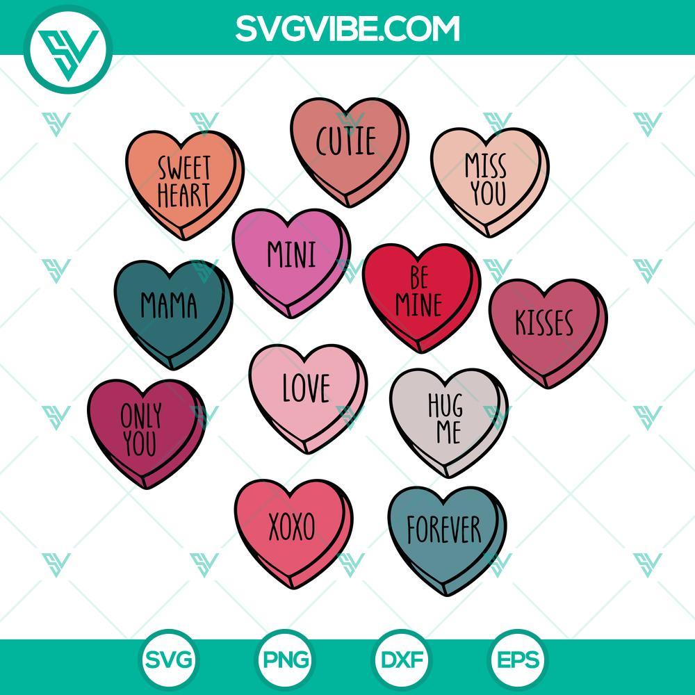 candy hearts valentine svg conversation heart svg valentine candy svg valentine svg digital download cut files 5 mockup