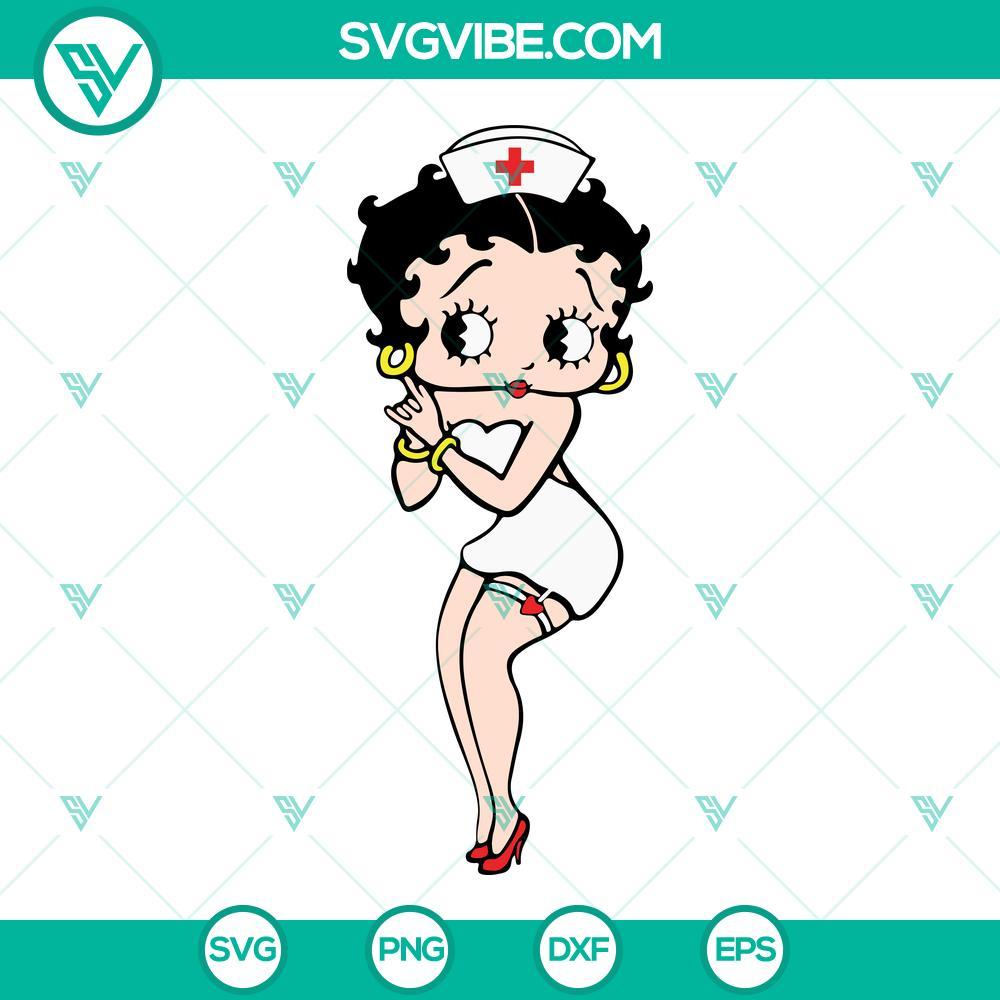 betty boop nurse svg nurse life svg funny nurse cartoon svg png dxf eps files 7 mockup