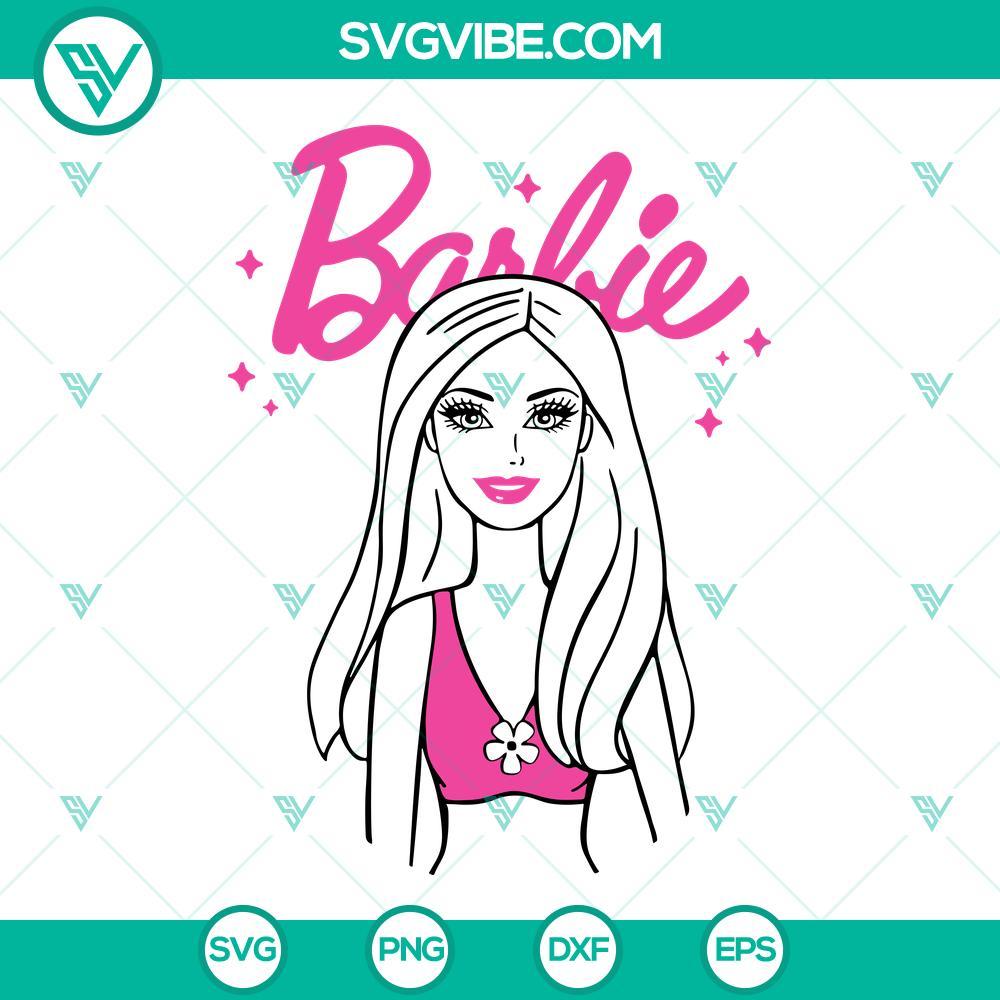 barbie svg pink doll svg doll girl svg png dxf eps cut files 10 mockup