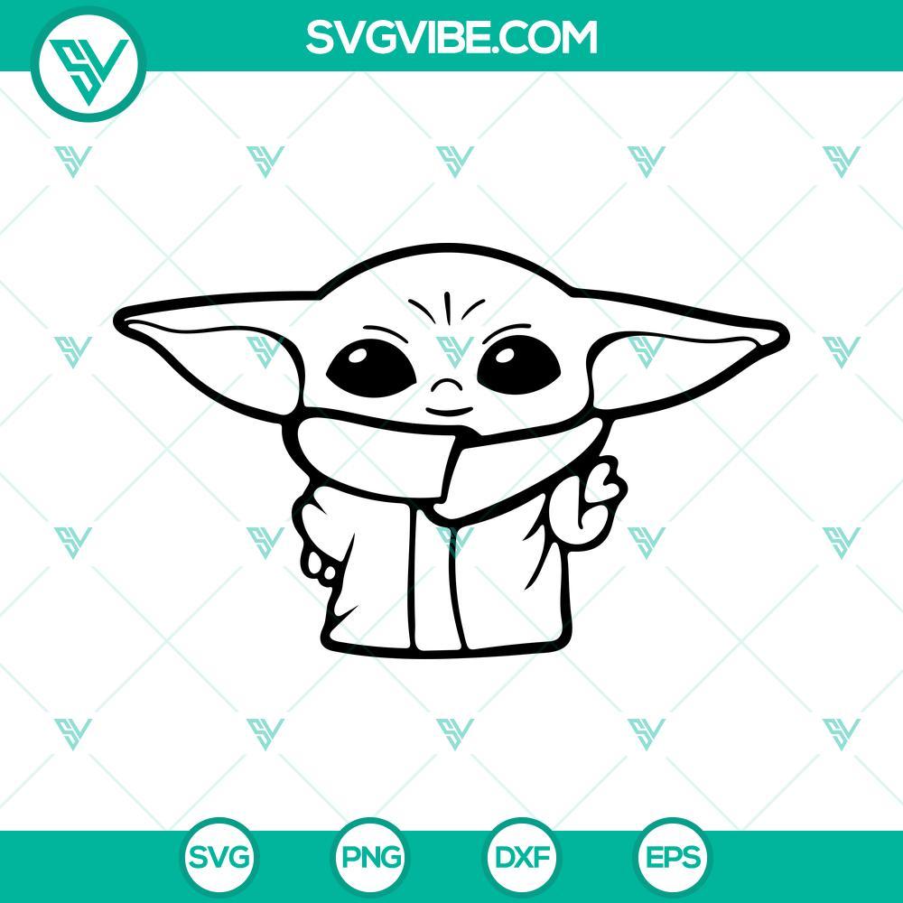 baby yoda svg star wars svg png dxf eps files for cricut 9 mockup