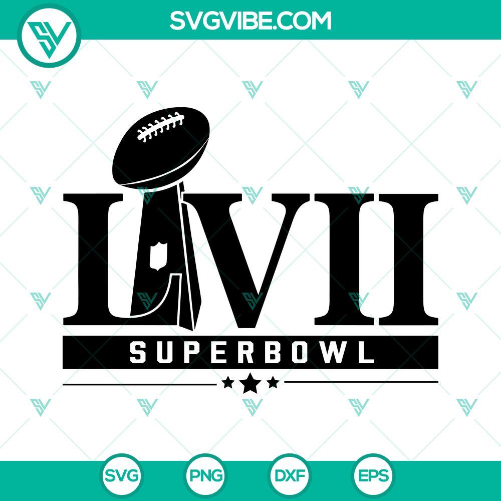 lvii super bowl 2023 svg png dxf eps cut files for cricut silhouette 1 mockup