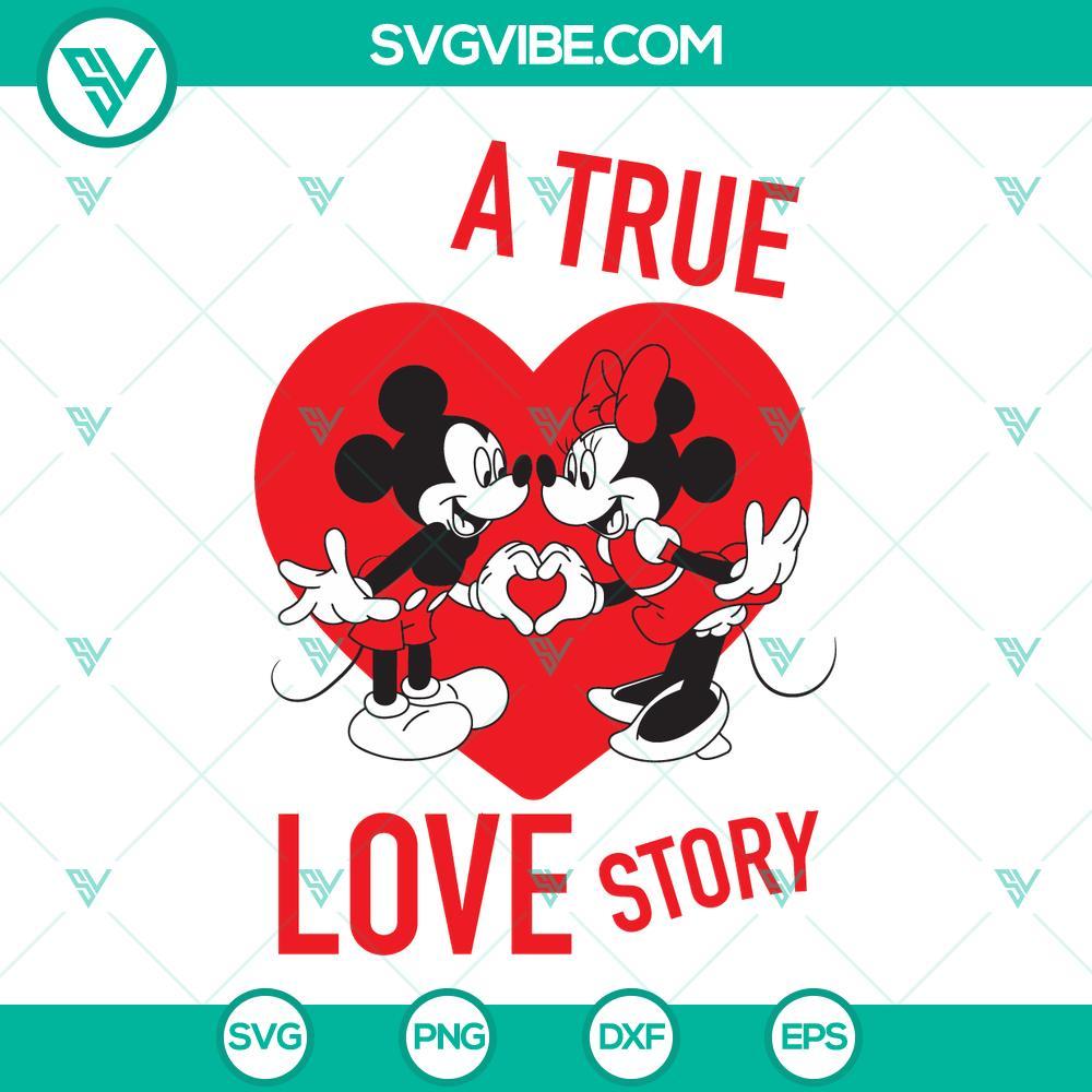 mickey minnie a true love story svg mickey minnie valentine svg 6 mockup