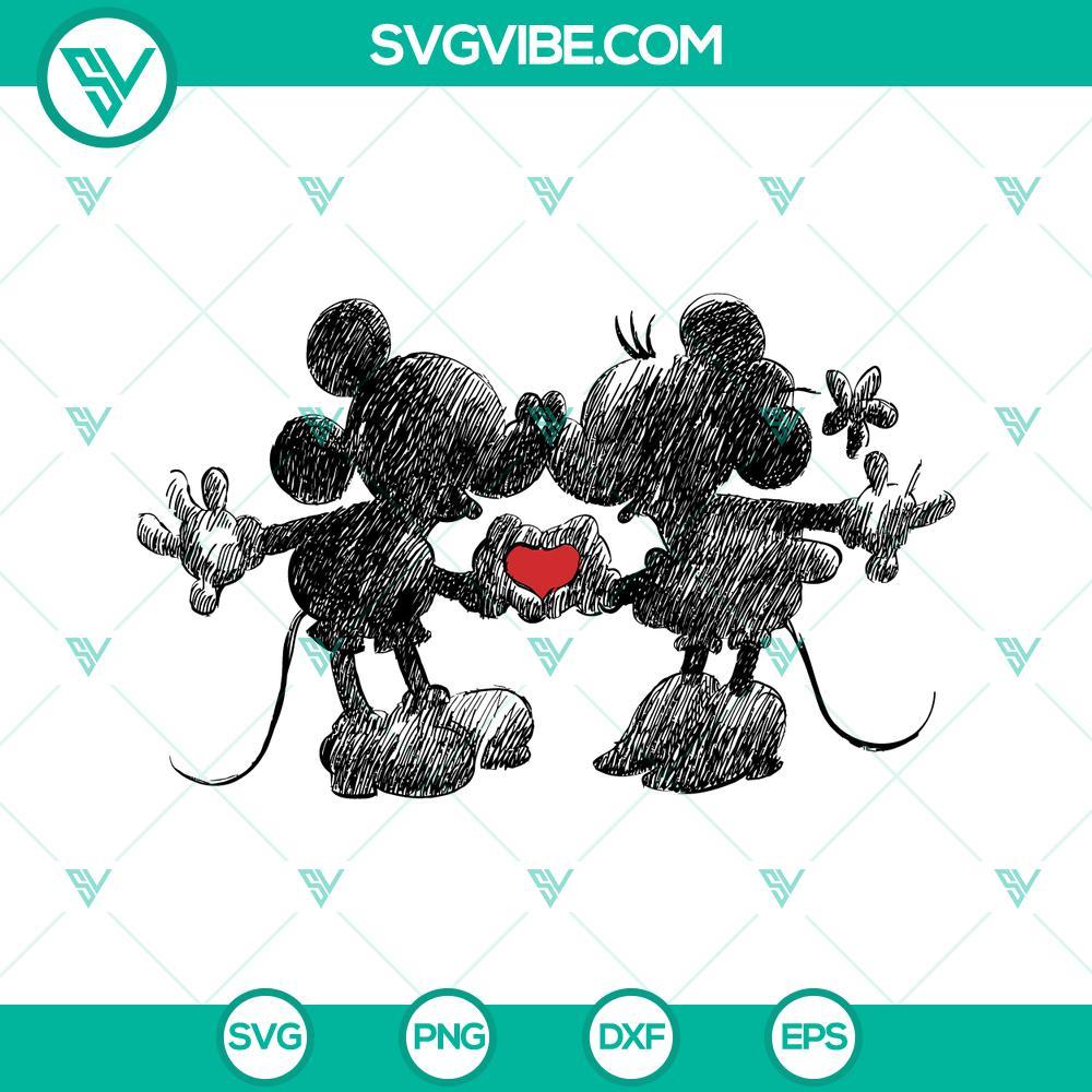 mickey minnie love svg valentines day svg png dxf eps files 8 mockup