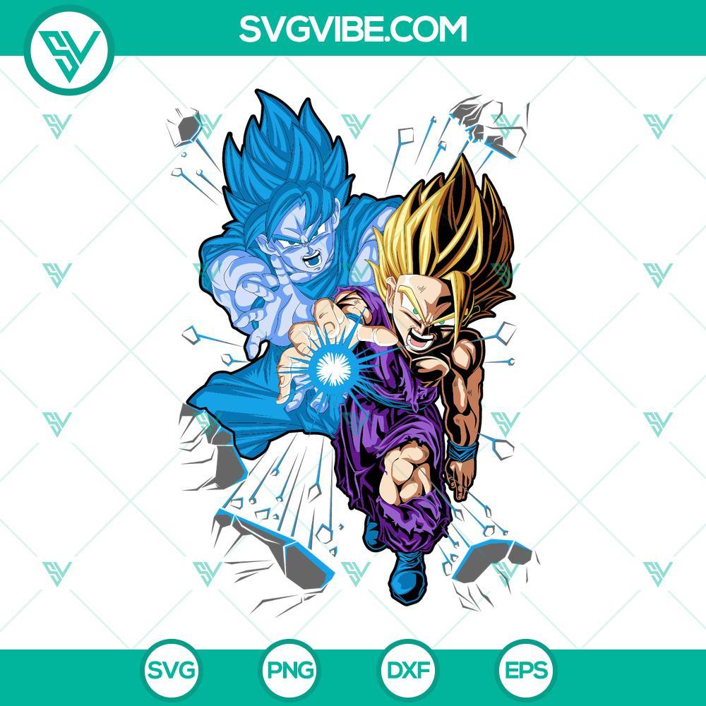 son gohan super saiyan svg dragon ball svg png dxf eps cricut 2 mockup