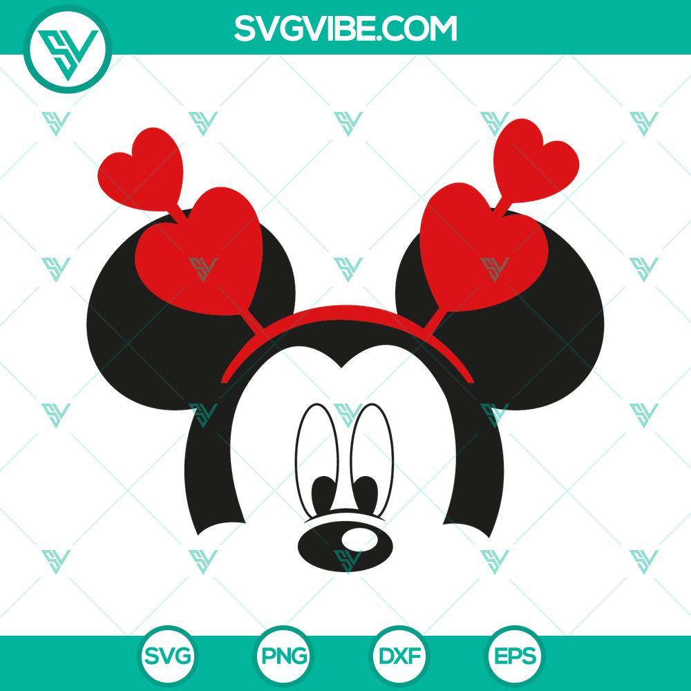 mickey and minnie heart svg bundle mickey minnie valentines day svg 3 mockup