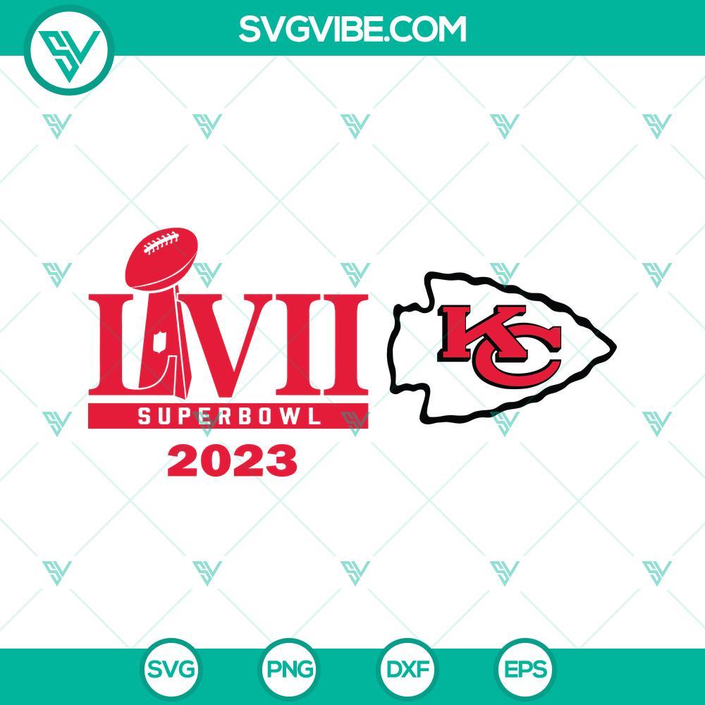 kansas city chiefs super bowl 2023 svg png dxf eps cut files for cricut silhouette 6 mockup