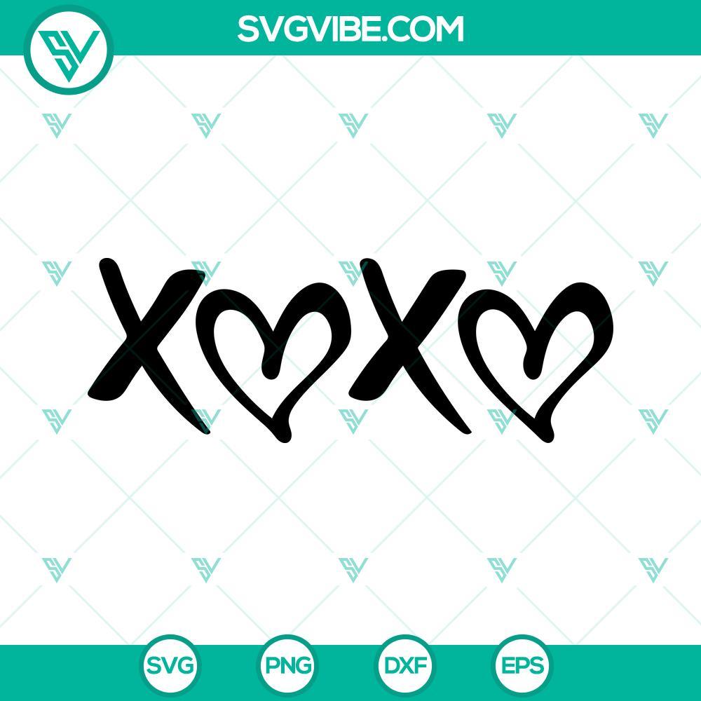 xoxo svg love svg valentine s day svg png dxf eps cut files 4 mockup