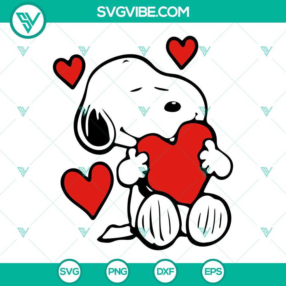 valentine snoopy svg snoopy with heart svg png dxf eps instant download 2 mockup