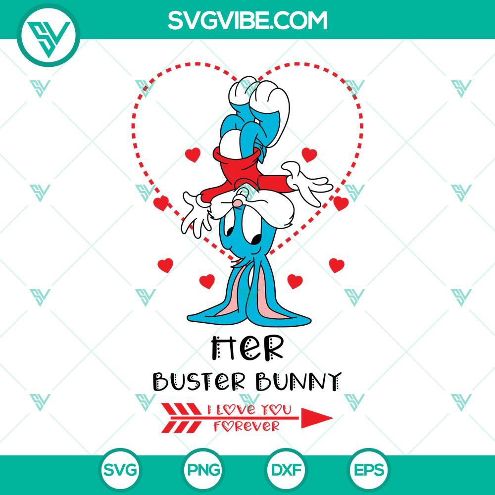 buster bunny and babsy bunny svg tiny toon love valentine svg 90s cartoon valentines day couples svg files 1 mockup