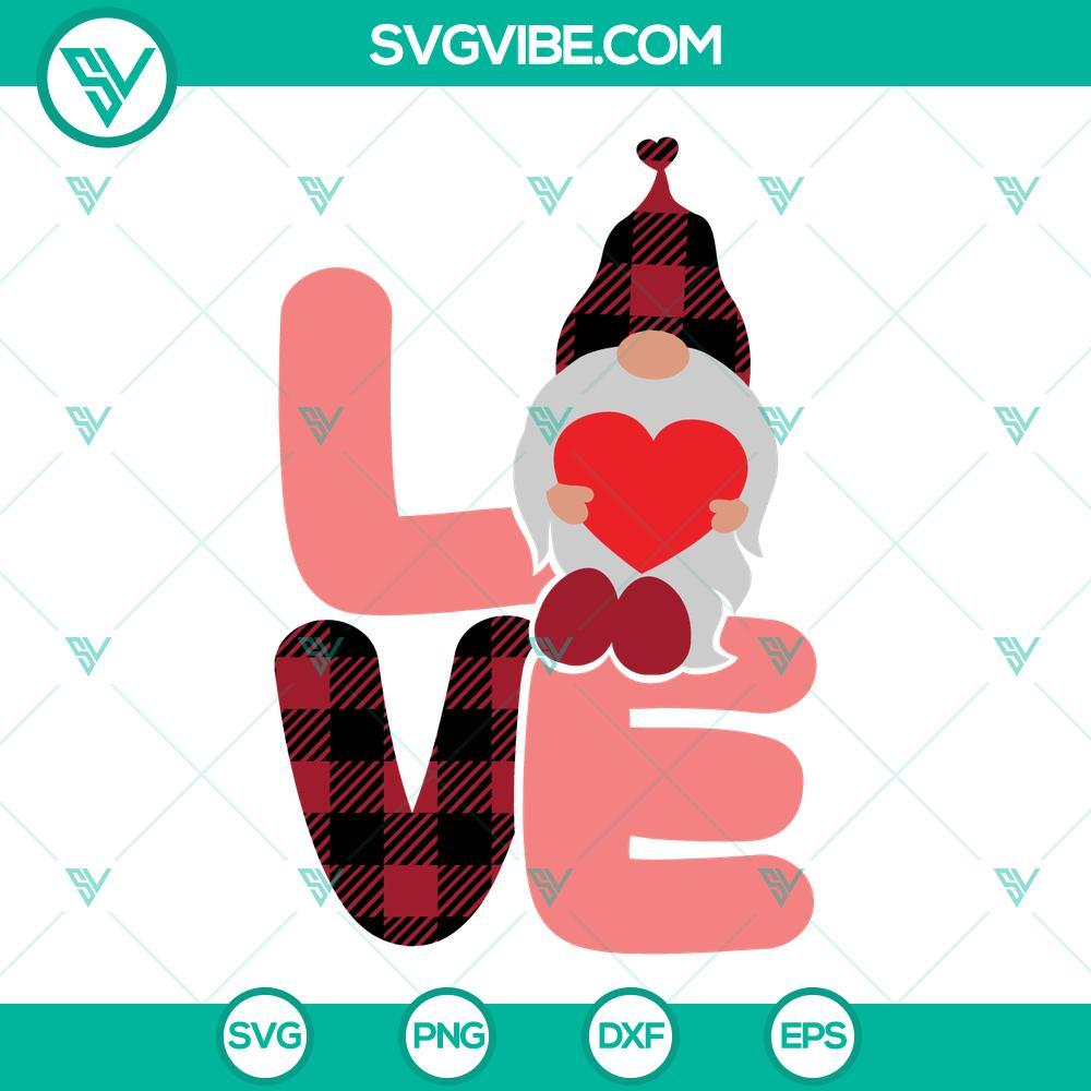 buffalo plaid love gnome svg bundle buffalo plaid love svg gnome valentine svg 1 mockup