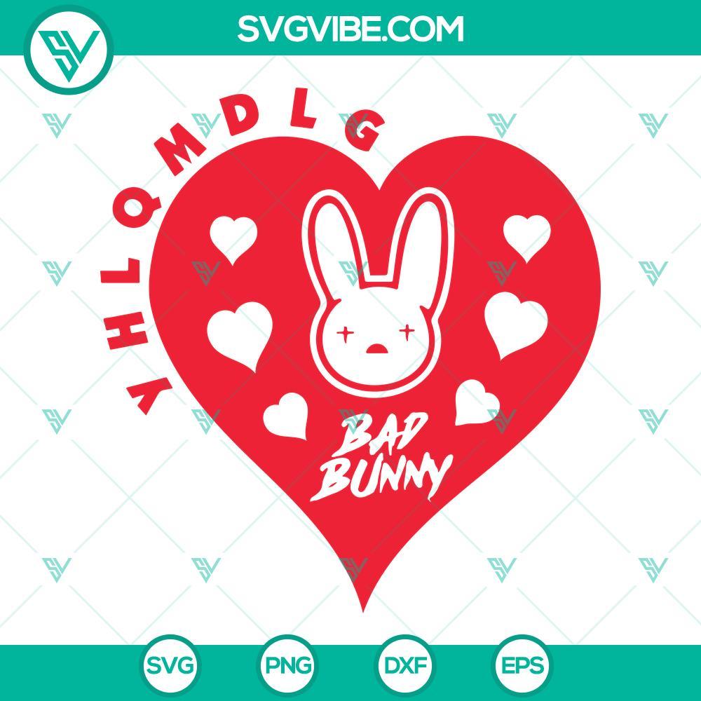 bad bunny heart valentine svg bad bunny love svg yhlqmdlg svg el conejo malo svg 8 mockup