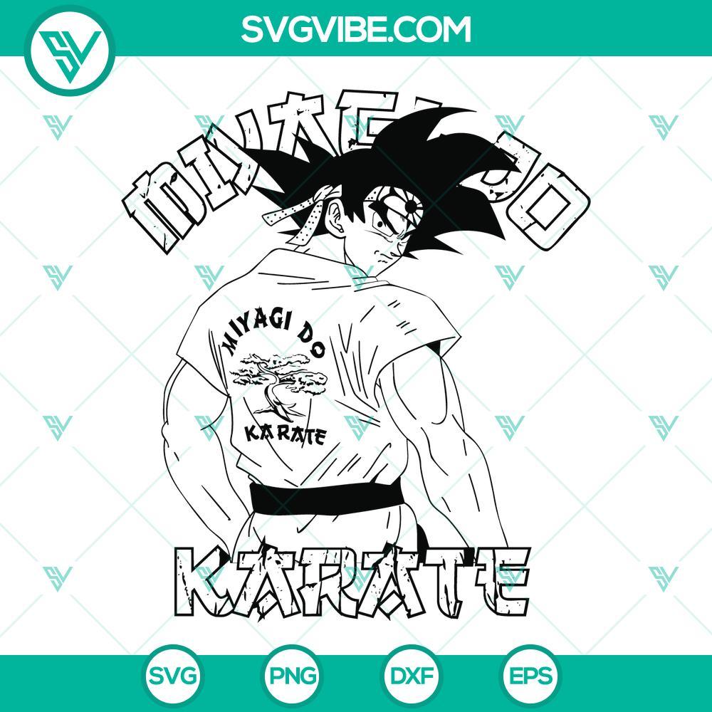 goku miyagi do karate svg dragon ball super svg png dxf eps cricut 2 mockup