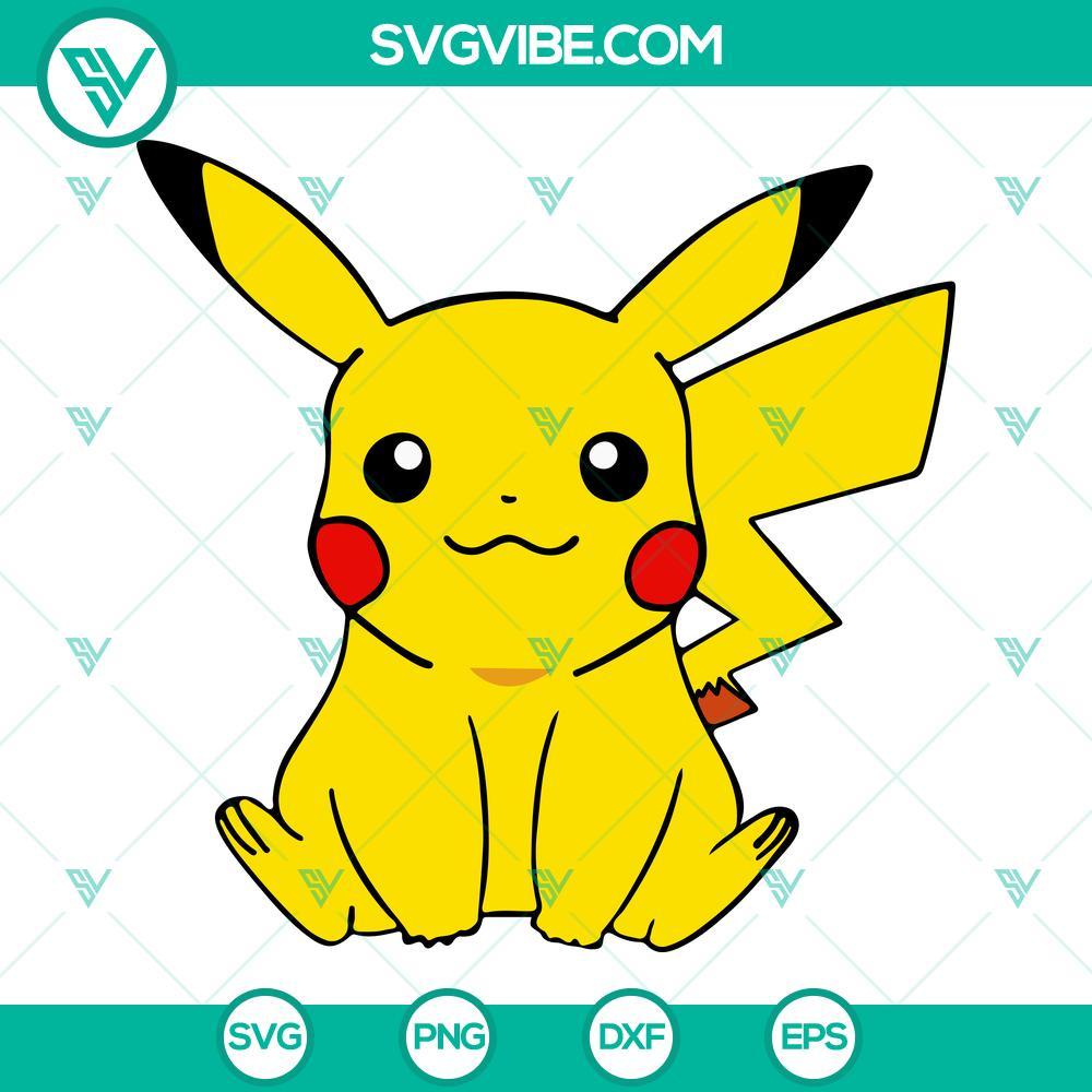 pikachu svg bundle pokemon svg pokeball svg anime svg png dxf eps cricut files 10 mockup