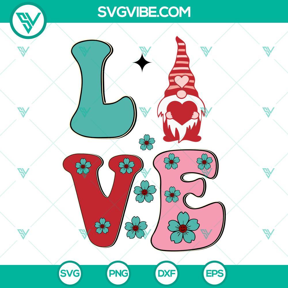 valentine love gnome svg gnome holding heart svg valentines day svg png dxf eps cutting files 1 mockup