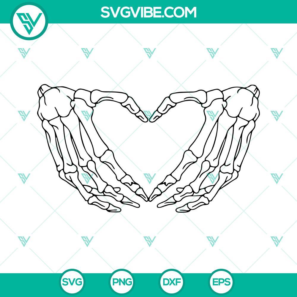 skeleton hand heart svg skeleton love svg funny valentine svg cut files 8 mockup