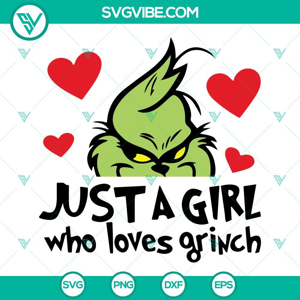 just a girl who loves grinch svg merry grinchmas svg png dxf eps cutting files 10 mockup