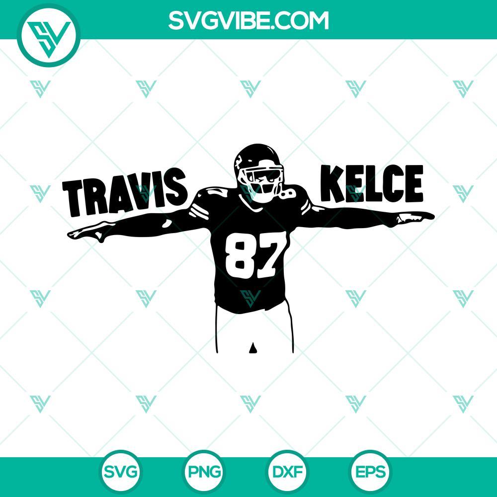 travis kelce svg chiefs player svg chiefs 87 svg kansas city football svg png dxf eps 2 mockup