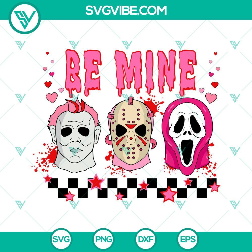 be mine svg horror movie valentines svg horror valentine s day svg png dxf eps files 5 mockup