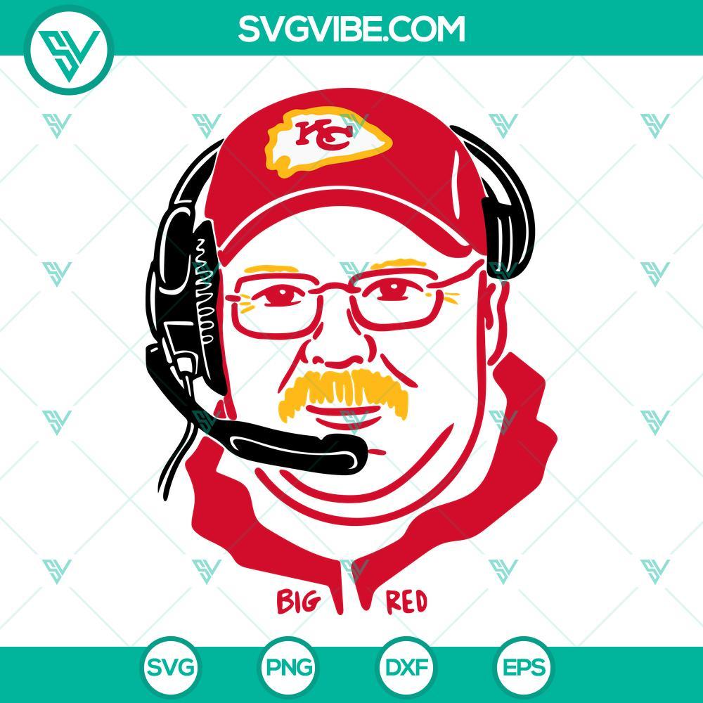 andy reid svg big red svg chiefs svg super bowl svg png dxf eps digital download 4 mockup