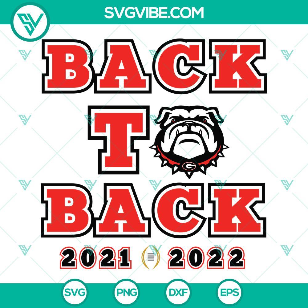 back to back georgia bulldogs svg national champions svg championship 2021 2022 georgia football bulldogs svg 2 mockup