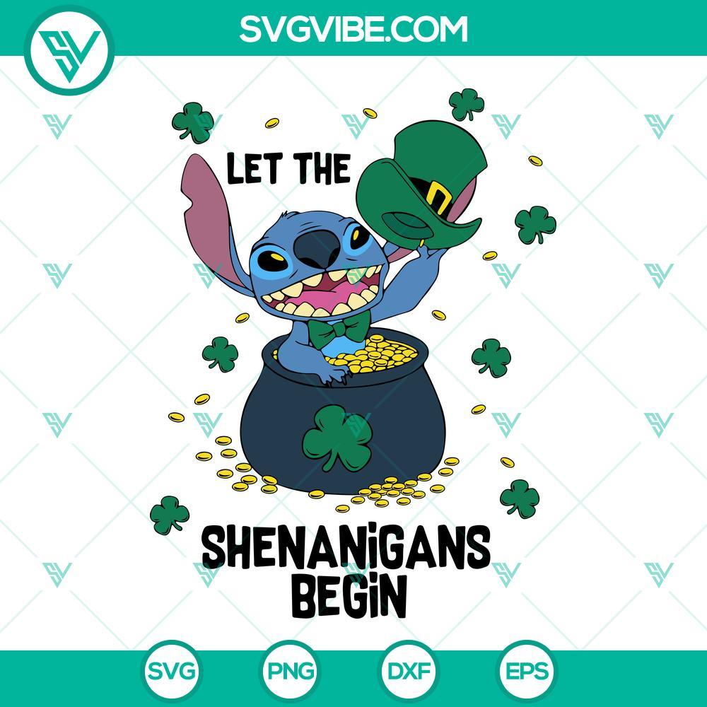 let the shenanigans begin stitch svg shamrock svg leprechaun stitch svg st patricks day svg png dxf eps 1 mockup