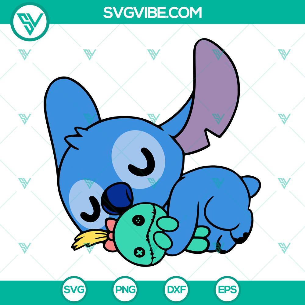 stitch sleeping svg stitch and scrump svg png dxf eps files for cricut 1 mockup