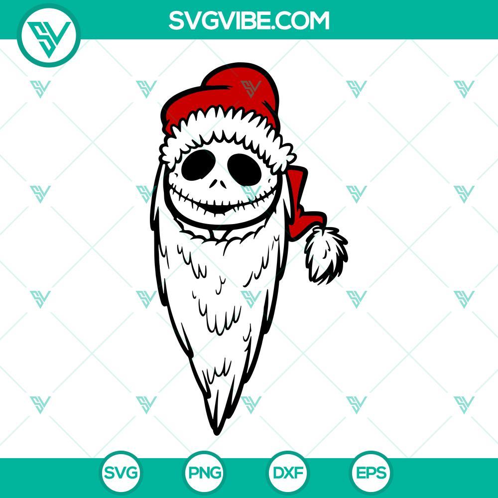 santa jack skellington svg jack skellington christmas svg png dxf eps digital download 5 mockup