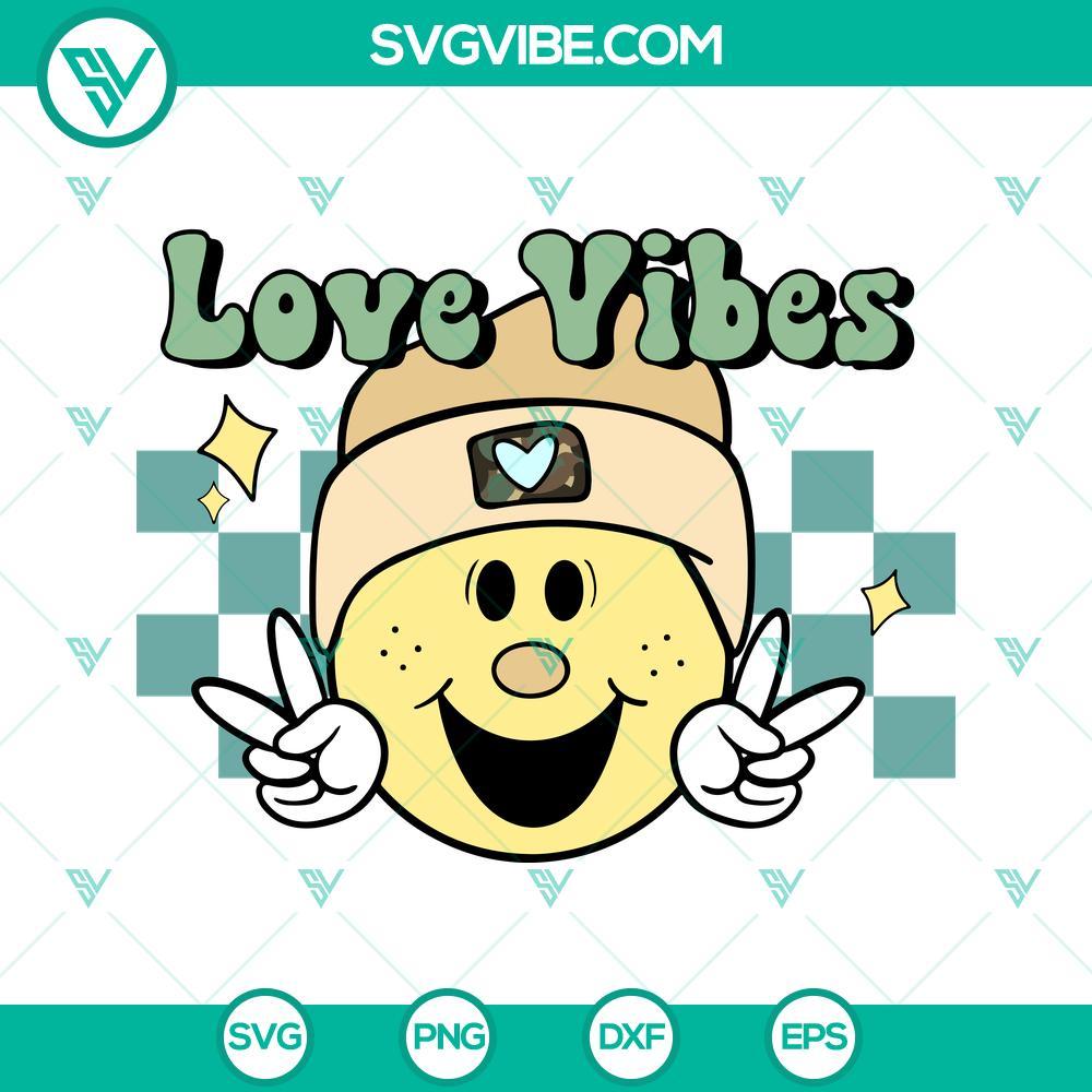 smile face love vibes svg boy valentines svg smiley face svg retro kid valentines svg cut file 2 mockup