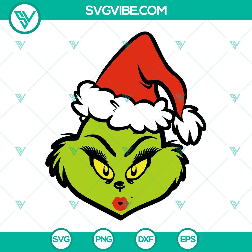 mrs grinch face svg grinch svg christmas svg grinch girl svg png dxf eps designs 9 mockup