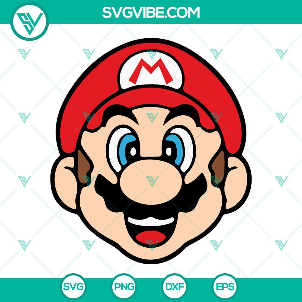 super mario bros characters head svg bundle mario svg luigi svg princess peach svg bowser svg toad svg 1 mockup