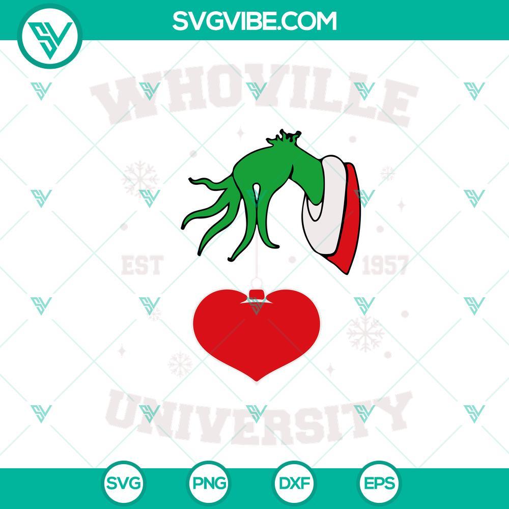 whoville university est 1957 svg bundle university of whoville svg grinch hand holding heart svg png dxf eps files 5 mockup