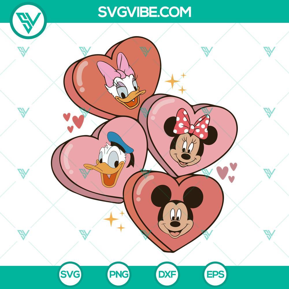 mickey minnie mouse valentines svg daisy donald duck valentines svg disney couples svg png dxf eps 7 mockup