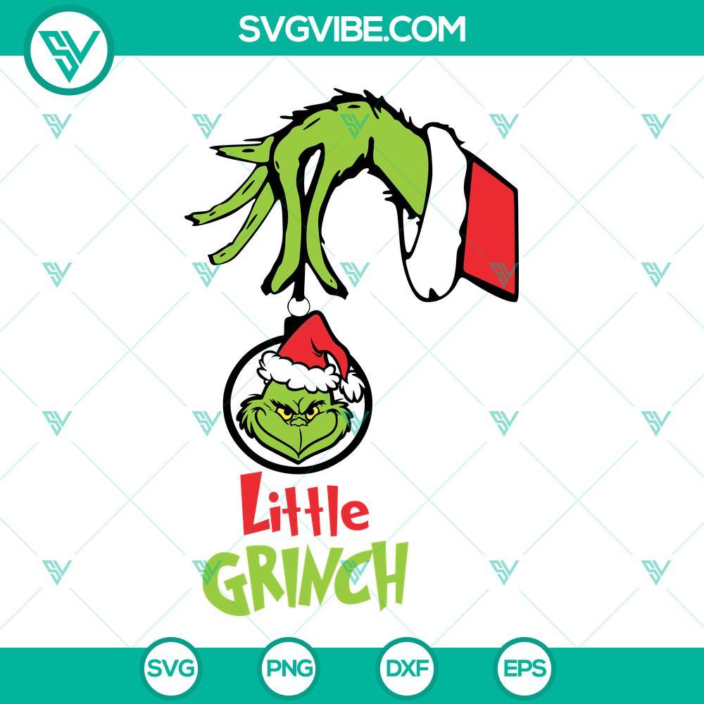 family grinch hand svg bundle grinch hand holding ornament svg little grinch svg mama grinch svg papa grinch svg 4 mockup