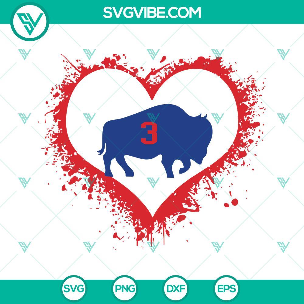 damar hamlin buffalo bills heart svg pray for damar hamlin svg damar hamlin 3 svg 8 mockup