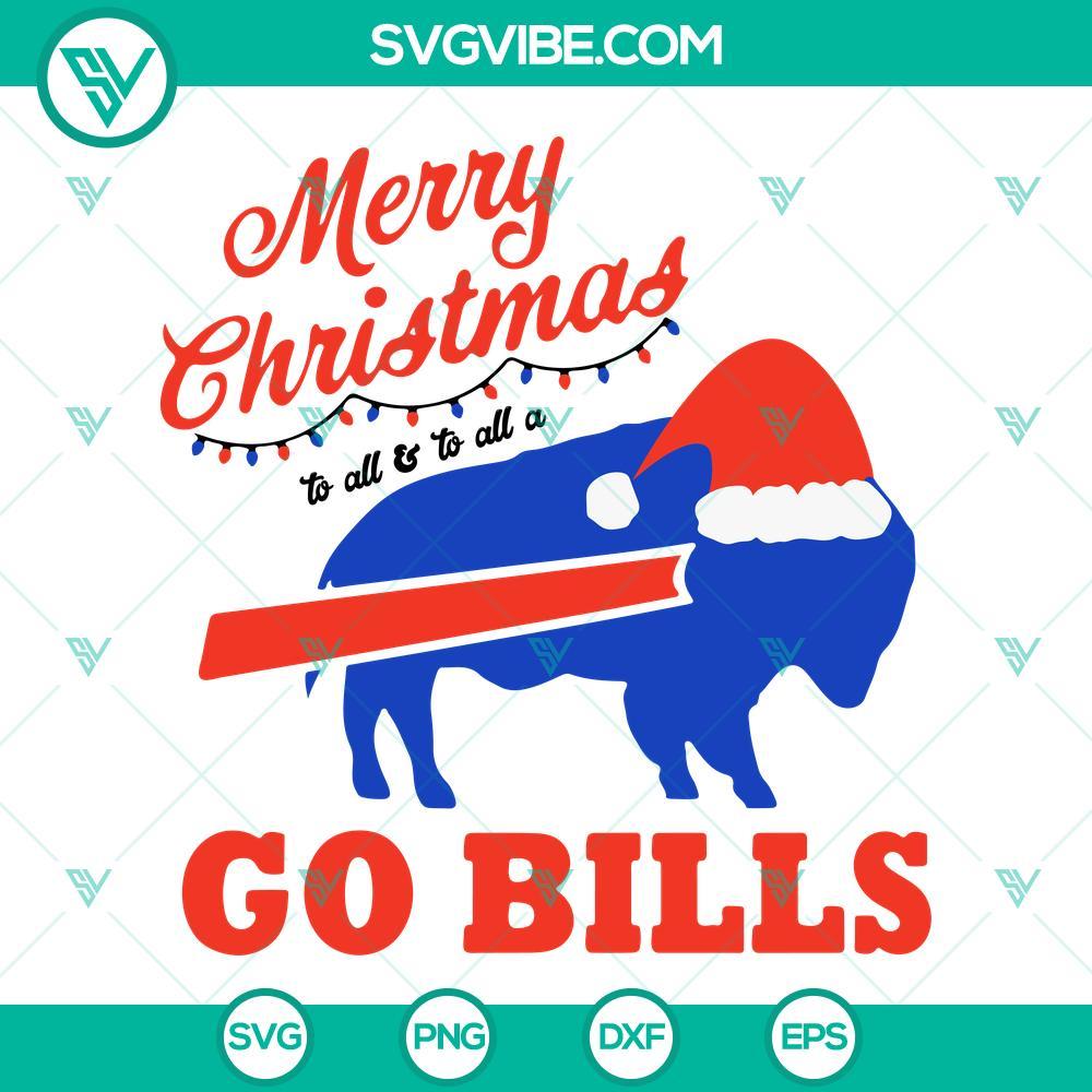 merry christmas buffalo bills svg go bills svg santa hat buffalo svg football team christmas svg png dxf eps 9 mockup