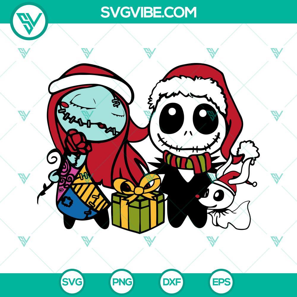 jack and sally christmas svg santa jack skellington svg sally santa hat svg the nightmare before christmas svg cut files 8 mockup