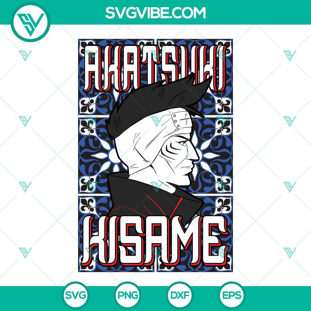 kisame akatsuki svg naruto svg png dxf eps cut files 3 mockup