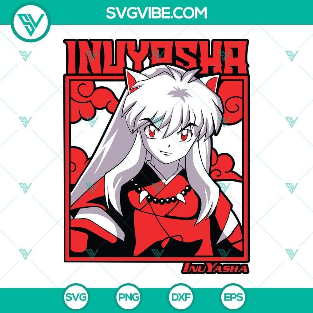 inuyasha svg inuyasha manga series svg png dxf eps cut files 8 mockup